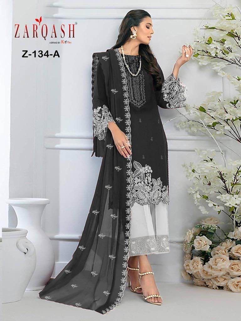 Zarqash Z 134 Readymade Pakistani Suits Catalog
